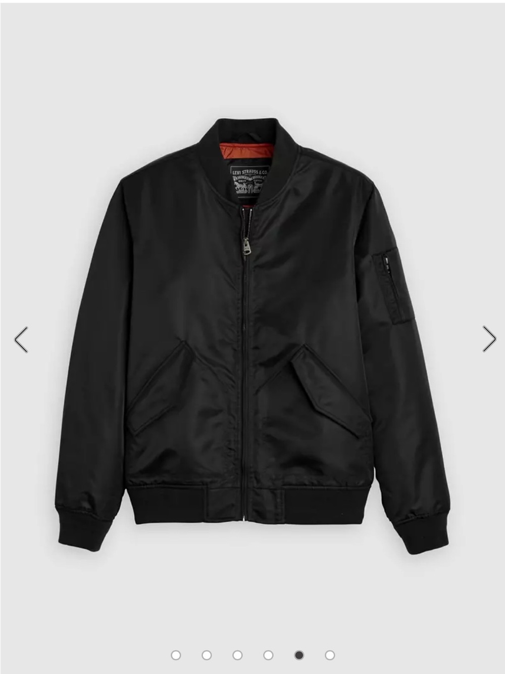 Levi's Black Bomber Jacket